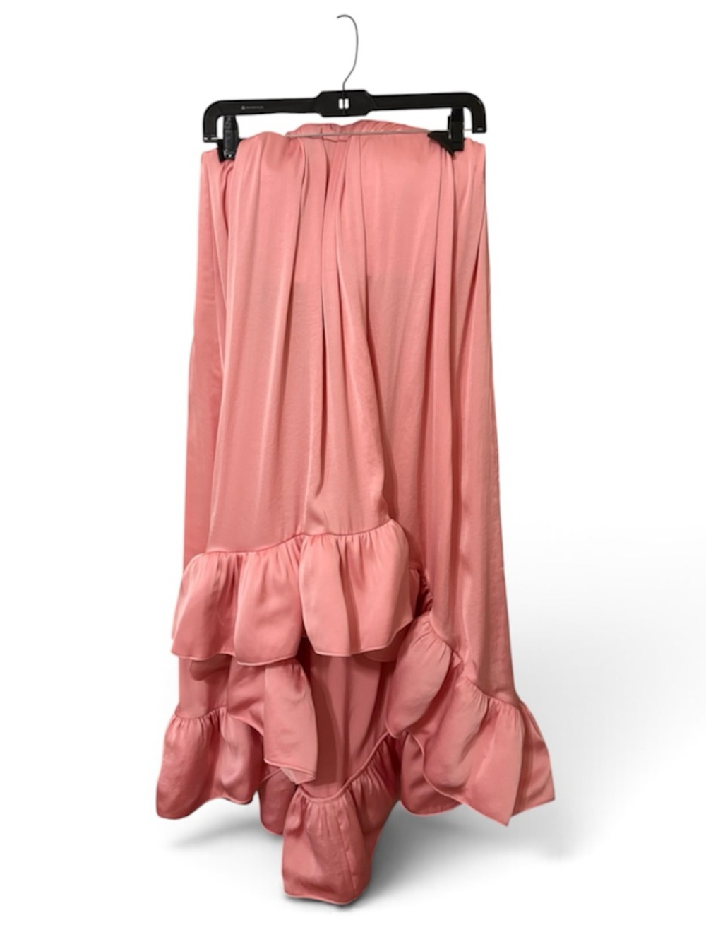 Alexis Strapless Pink High-Low Ruffle Dress - Picture 4 of 6